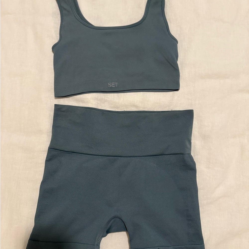 SET Activewear Top and Shorts in Black